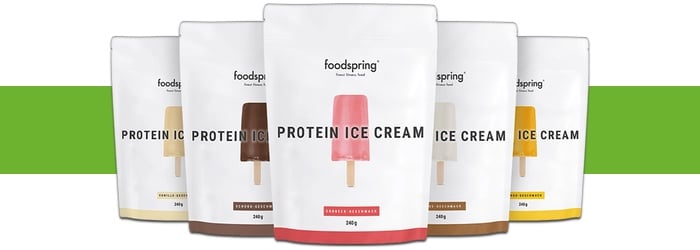 foodspring protein ice cream eis creme nährwerte mango vanille